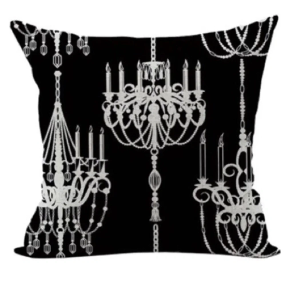 Black Chandelier Pillowcase